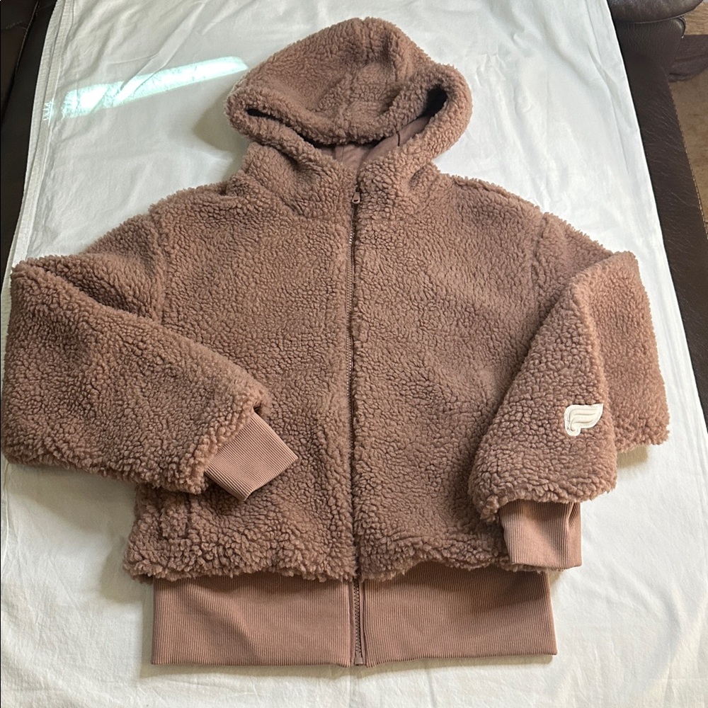 Fabletics Summit Teddy Jacket Size S - image 3